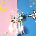 thumbnail image 3 of Dream Catcher DIY Decorative Pendant Flower Dream Catcher Wall Hanging Decoration Wedding Decor Girl, 3 of 5