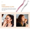 thumbnail image 2 of 2pcs Stainless Steel Lash Tweezer Convenient Lash Applicator Small Eyelash Tool Women Supply, 2 of 9