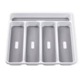 thumbnail image 1 of Plastic Flatware Tray Forks Cutlery Cabinet Drawer Divider Cooking Tools Holder Household Organizer Accessories Kitchenware, 1 of 9