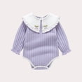 thumbnail image 2 of Jalioing Infant Baby Rompers Cute Long Sleeve Cotton Bodysuit Baby Boy Girl Rompers Spring Fall Outfits 0-18 Months, 2 of 9