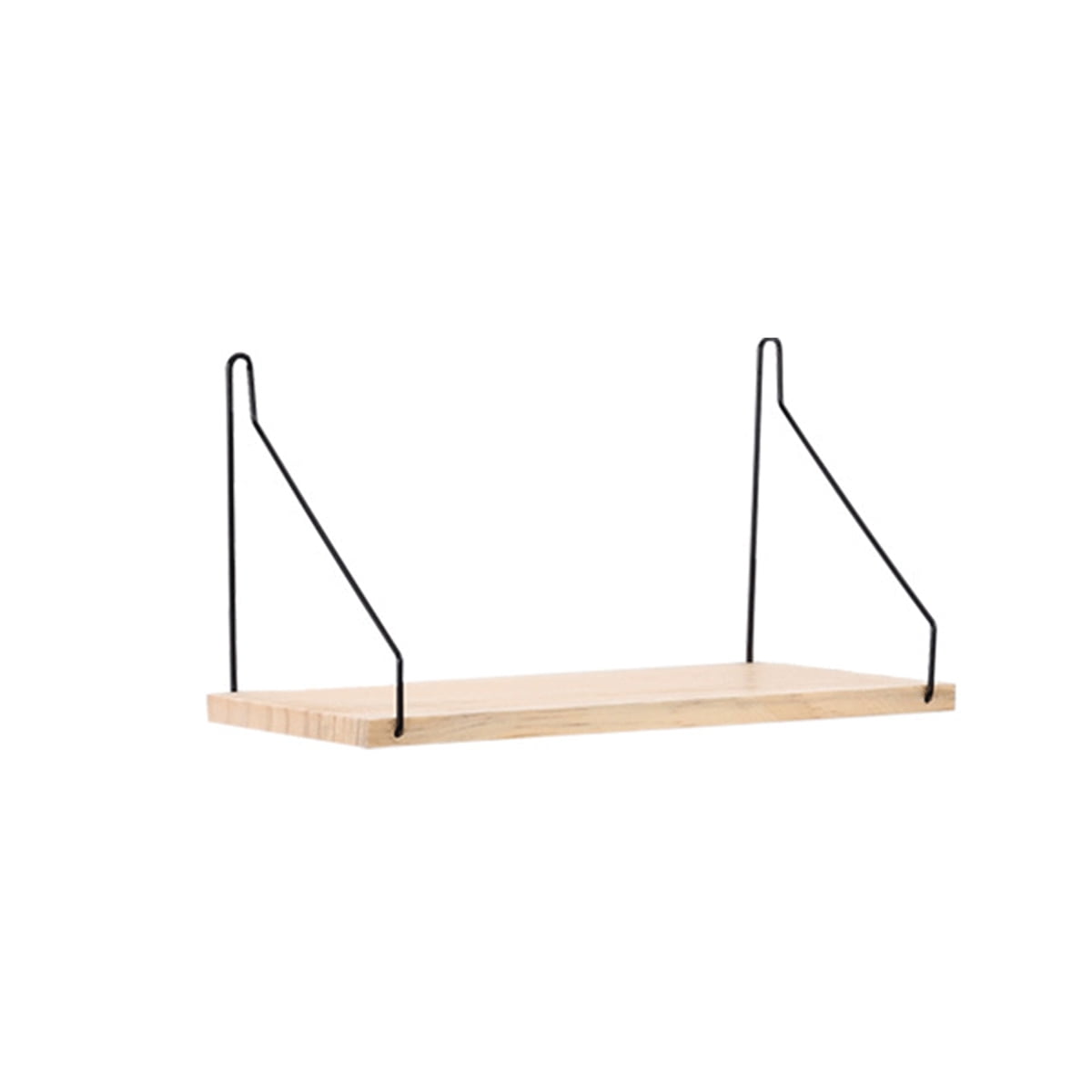 Metal & Wood Wall Shelf Grid Wall Shelf Hanging Adjustable Wall Industrial Modern Mounted