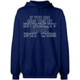 thumbnail image 2 of OXI Hoodie Sweatshirt - If You Can Read This, Basic Casual Hoodie for Men's and Women Fleece Hoodie Long Sleeve - Navy Blue 3X-Large, 2 of 3