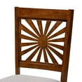 thumbnail image 5 of Baxton Studio Olympia Modern Grey Fabric and Walnut Brown Finished Wood 2-Piece Dining Chair Set, 5 of 9