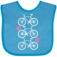 thumbnail image 3 of Inktastic Biking Bicycle Silhouette Girls Baby Bib, 3 of 4