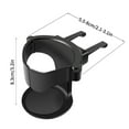 thumbnail image 2 of Car Cup Holder, Car Air Outlet Cup Holder Extender, Car Ashtray Holder, Drink Holder For Most Vehicles With Horizontal Blade Air Outlets, 3.2 Inches High., 2 of 7