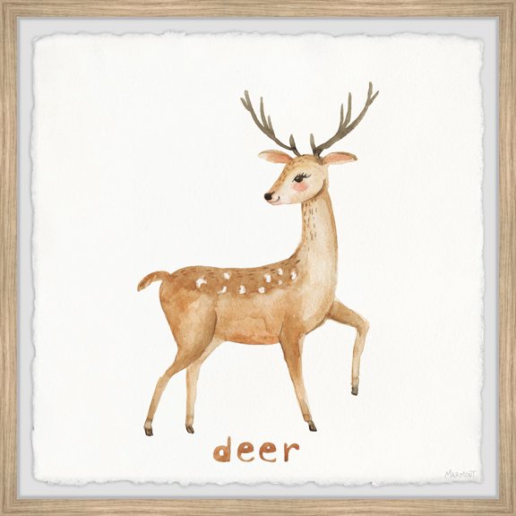 Marmont Hill Gentle Like a Deer Framed Painting Print