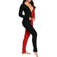 thumbnail image 7 of Plebaso Womens Long Sleeve Pajama Jumpsuit Patchword Romper Ladies Casual Long Home Pants, 7 of 7