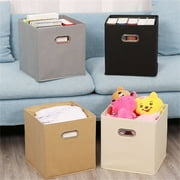 Yttmshdga Home Textile Storage Price Drop Alert! Storage Foldable Cube Organizer Fabric Drawer Set Of Beige,A