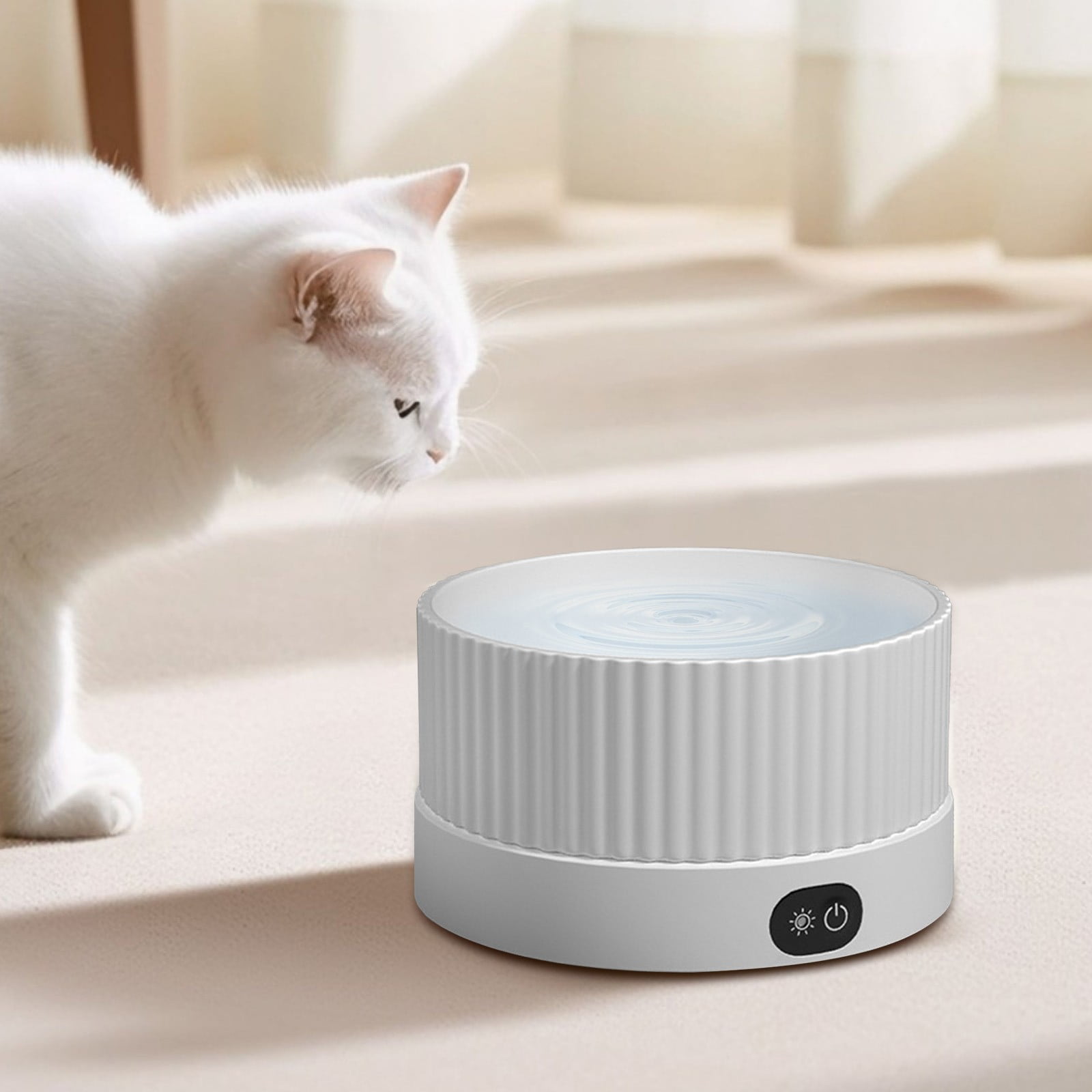1Pc Heated Pet Water Bowl with Constant Temperature Dispenser - Constant Temperature Water Dispenser,Automatic Warming Dish,Thermostatic Control Heated Ceramic Water Bowl For Cats And Dogs,G,6x3.5"