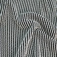 thumbnail image 3 of 57" Wide Poly Rayon Spandex Rib Knit Fabric by the Yard  - 240 GSM, Medium Weight, Soft & Breathable, 4-Way Stretch - Ideal for Clothing, Drapery, Tops & DIY -Black Ivory, 3 of 4