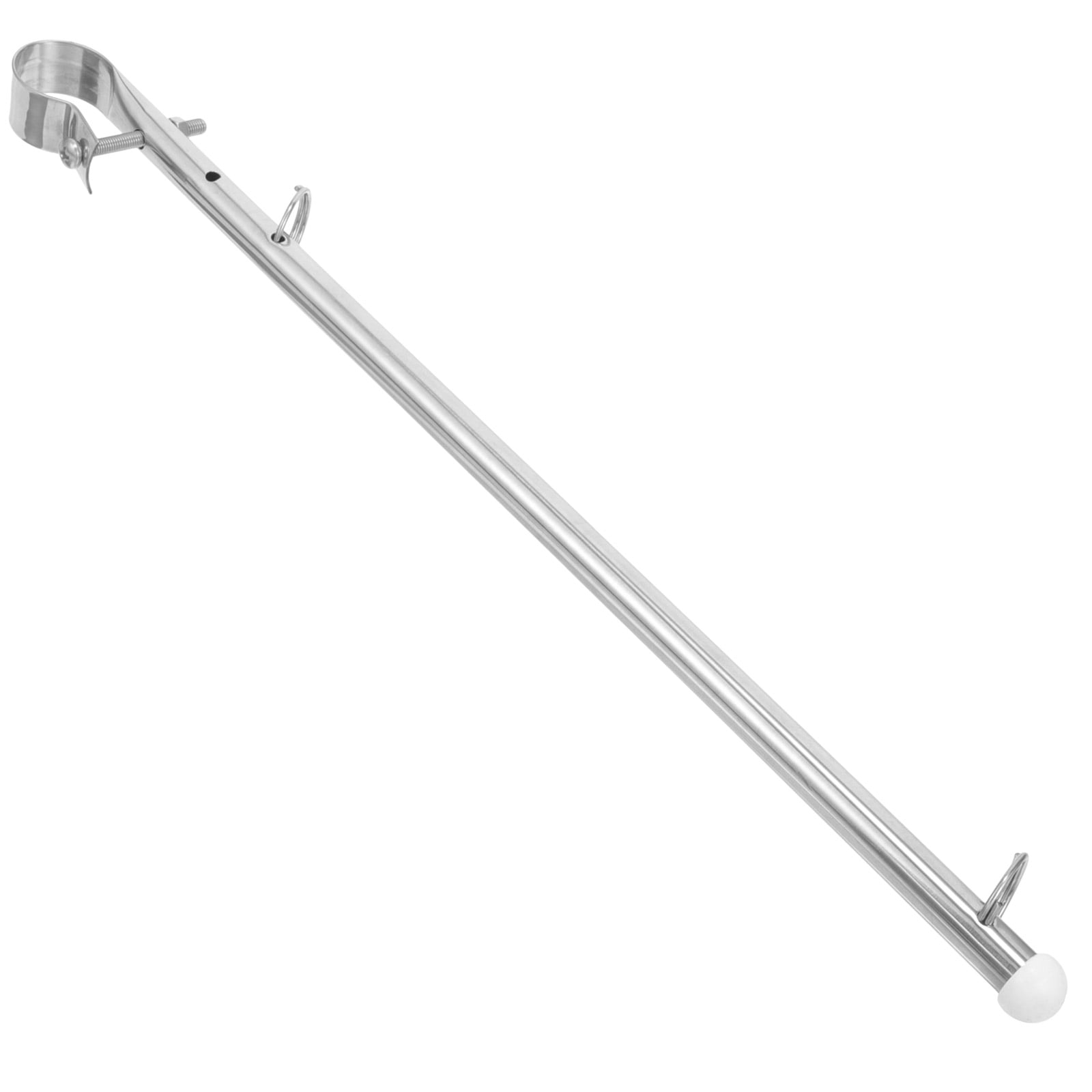 Tineasur Marine Boat Flagpole, Plated Silver Stainless Steel, Sturdy and Windproof for Daily