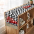 thumbnail image 6 of Table Runners 70 Inches Long Dress Scarves, Happ Valentine's Day Farmhouse Coffee/Dining/Kitchen Table Decor, Holiday Table Runner, Red Roses Love Car Romantic Checked 13x70 Inch, 6 of 9