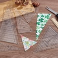 thumbnail image 4 of 8 Pcs Triangle Quilting Template Triangle Rulers DIY for Quilting Transparent Acrylic T-Shirt Rulers Clear Acrylic Quilt Templates DIY for Cutting Sewing Patchwork Cutting Pattern DIY Craft, 4 of 5