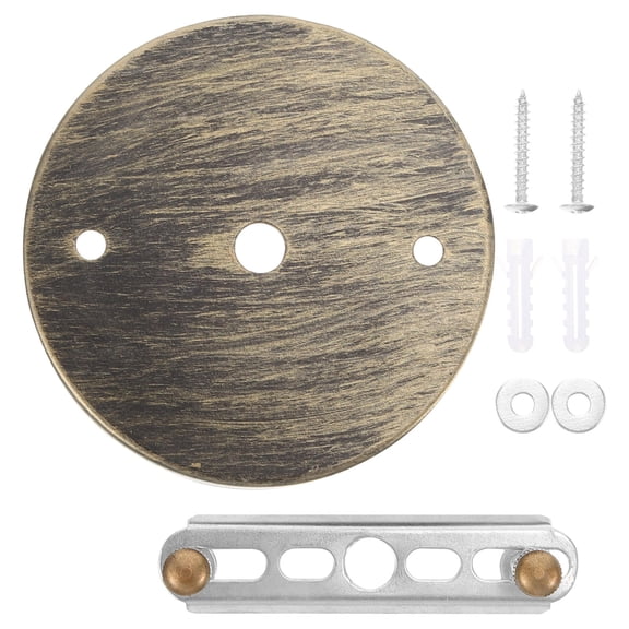 ROSENICE Ceiling Light Base Plate Metal Lamp Fitting Bronze Classic .5x9.5x0.67in 1Pcs