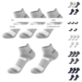 thumbnail image 3 of Gsakboxl Compression Socks 5 Pairs Unisex Multi-color & Pattern Low Cut Sport Socks Breathable Sweat-wicking Shock Absorbent Ankle Socks for Running Basketball Daily, 3 of 5
