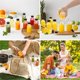 thumbnail image 2 of 24 botellas de vidrio transparente peque&ntilde;as de 2 onzas con tapas y 3 embudos de acero inoxidable, 60 ml botellas redondas de muestra Boston para poci&oacute;n, jugo, brotes de jengibre,, 2 of 6