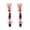 Red, variant on 1Pair Dual Hook Eva Fishing Lure Striped Floating Bait With Treble Hooks For Freshwater Saltwater Casting Trolling(Green-8.5X3.5Cm)