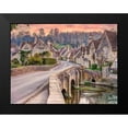 thumbnail image 2 of Frank, Assaf 24x19 Black Modern Framed Museum Art Print Titled - Stone cottages-Castle Combe, 2 of 5