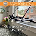 thumbnail image 3 of K&H Pet Products EZ Mount Window Kitty Sill Single Level Cat Perch, Gray 12 X 23 Inches, 3 of 11