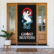 Ghostbusters Logo Door Cover Decorated Banner Tapestry Home Decoration Holiday Party Supplies Door Banner Porch Sign Banner 72.8 x 35.4 Inch