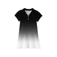 thumbnail image 5 of Little Girls Pique Polo Short Sleeve Pleated Skirt Dress Back to School Uniform Summer Casual Flowy Dresses, 5 of 5