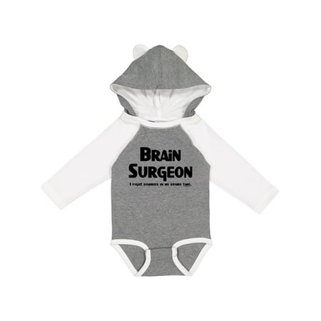 

Inktastic Brain Surgeon Zombie Fighter Gift Baby Boy or Baby Girl Long Sleeve Bodysuit