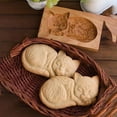 thumbnail image 4 of Molde De Galleta De Madera De Navidad Moldes De Sello De Prensa Tallada Corteros De Galletas Decoración De Navidad Herramienta De Cocción Noticed HA042330-05, 4 of 6