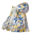thumbnail image 4 of Boys Girls Printed Rain Jackets Lightweight Waterproof Hooded Raincoats Windbreakers for Kids 4-14 Years, 4 of 7