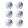 thumbnail image 3 of 6 pelotas de golf de doble capa, pelota de juego de competición, pelota de práctica de golf reutilizable para patio trasero, interior y exterior,, 3 of 8