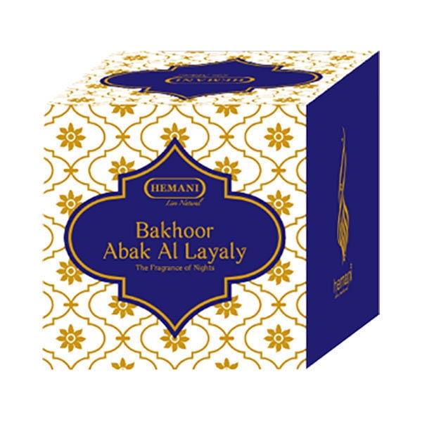 Hemani Bakhour Abak Al Layaly 90g Authentic Arabic BAKHOUR Incense