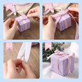 thumbnail image 6 of Checkered Ribbon,QZS Reusable Picnic Craft Ribbon for Indoor,1Pack Portable Polyester Gift Wrapping Accessories for Hair Bows,Pink and White,147.6Ft, 6 of 6