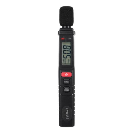 FY8862 Pen Type Digital Noise Meter 30db-130db Decibel Meter LCD Display Sound Level Meter Professional High-Precision Noise Tester Handheld Sound Detector Household Noise Measuring Instrument with