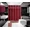 Dark Red, variant on Gorgeous Home Linen 15-Piece Bathroom Set 2-Rugs/Mats, 1 -Fabric Shower Curtain, 12-Fabric Covered Rings Geometric Dark Red