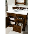 thumbnail image 5 of James Martin Vanities 36" Single Vanity, Warm Cherry w/ 3 CM White Zeus Quartz Top, 5 of 7