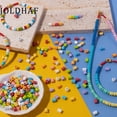 thumbnail image 2 of 30 cuentas de tubo de esmalte de 5 x 6 mm, accesorios para pulseras y collares de arcoíris coloridos, cuentas de joyería Stranger Thing para trabajos con aguja, 2 of 5