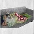 thumbnail image 5 of Circus Soft Flannel Fleece Throw Blanket, Illustration of a Clown Balancing Above an Inflatable Ball at the Carnival Print, Cozy Plush for Indoor and Outdoor Use, 50" x 60", Multicolor, by Ambesonne, 5 of 5