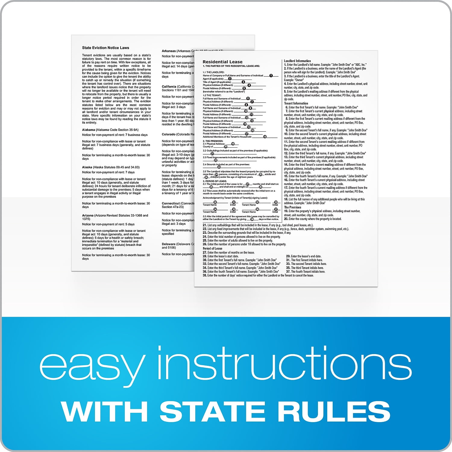 Adams Residential Lease Forms Legal Reference - 1