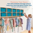 thumbnail image 5 of ECR4Kids Scoop Front Plastic Storage Bins, Multipurpose Organization, Turquoise, 10-Piece, 5 of 9