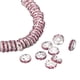 thumbnail image 1 of Cuentas espaciadoras de metal Uxcell con cristal de rhinestone, cuentas espaciadoras redondas, 200Pcs, rosa, 6mm, 1 of 7