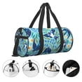 thumbnail image 3 of Fotbe Flying Swallows Bolsa Deportiva de Lona Plegable con Estampado, Bolsa de Gimnasio con Bolsillo Seco/Húmedo, Bolsa de Viaje Ultraligera de Gran Capacidad, 3 of 6