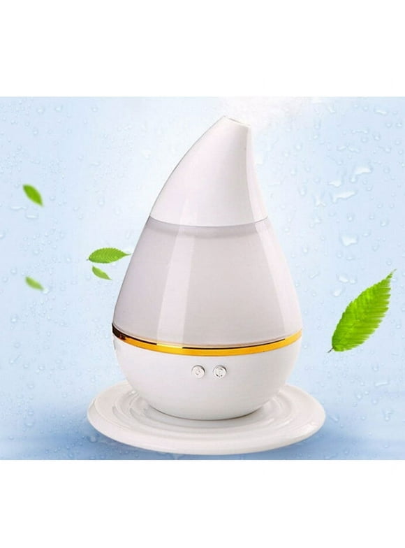 Air Humidifier Essential Oil Diffuser Aroma Lamp, USB Water Dropping Aromatherapy Electric Aroma Diffuser Mist Maker 7 Color LED Lights Changing for Home Office Baby