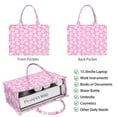 thumbnail image 2 of Large Capacity Tote Bag,Pink Baseballs Pattern Handbag Fashion Luxury Tote Bag,15.7"x13"x 5.1" Inches,Laptop Compatible, 2 of 6