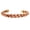 Braided 1, variant on by Touchstone handcrafted magnetic copper bracelet. Hand forged with solid and high gauge Tibetan style engraved cuff pure copper jewelry for women men. Elegant minimalist design.