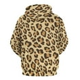 thumbnail image 3 of Leopard Print Men's Women Vintage 3D Hooded Sweatshirt - All-Season Loose Fit Streetwear, 3 of 6