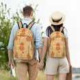 thumbnail image 5 of Naloa Pineapples Canvas Backpack for Men Women Rucksack Casual Travel Daypack College Tote Satchel Bookbag for Teens-Small, 5 of 7