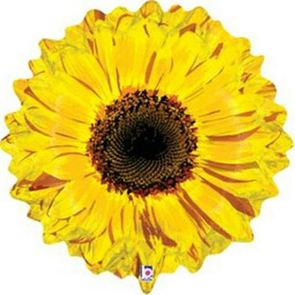 Betallic 66641 24 in. Yellow Flower Shape Balloon
