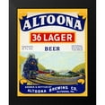 thumbnail image 2 of Vintage Booze Labels 12x14 Black Modern Framed Museum Art Print Titled - Altoona 36 Lager Beer, 2 of 5
