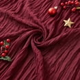 thumbnail image 5 of Christmas Table Runner, Gauze Table Runner, Bohemian Crinkled Gauze Table Runner, Holiday Table Decor for Xmas Party Dining Table Decoration, 5 of 6