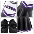 thumbnail image 6 of Pigmiss Girls Cheerleader Costume Kids Cheerleading Outfit Dress for Halloween Party Birthday Gift Stage Performance Sports Events, 6 of 8