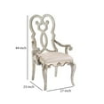 thumbnail image 5 of Benjara Arm Chair with Open Scrolled Design Back, Set of 2, Champagne Gold, 5 of 5